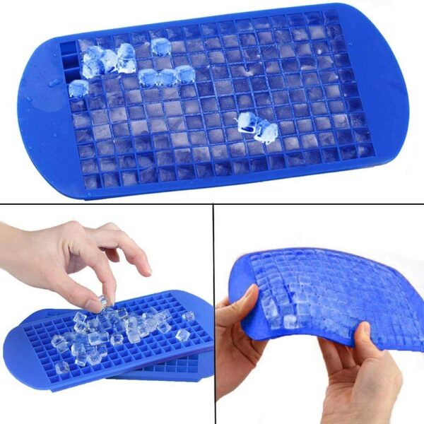 2x Ice Cube Maker Mold 160 Grids Mini Small Trays Silicone Bar Whiskey Cocktails 2
