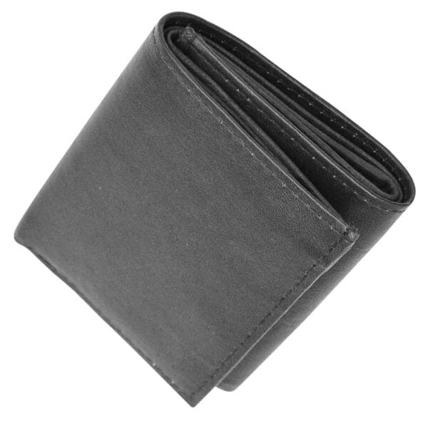 Real Leather Slim Wallets For Men Trifold Mens Wallet W/ ID Window RFID Blocking 7