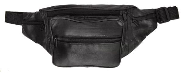 New Black Leather Mens Travel Fanny Waist Packs Bag Wallet Purse#2081/2131 1