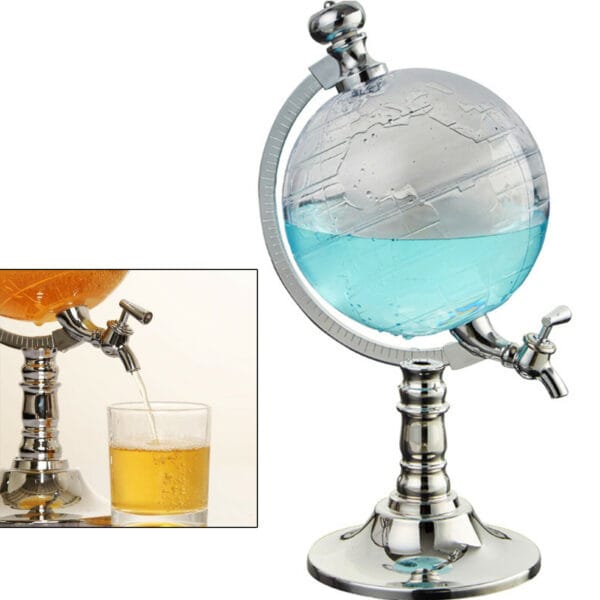 Globe Wine Decanter Dispenser Bar Beverage Drink Alcohol Liquor Whiskey Storage 3
