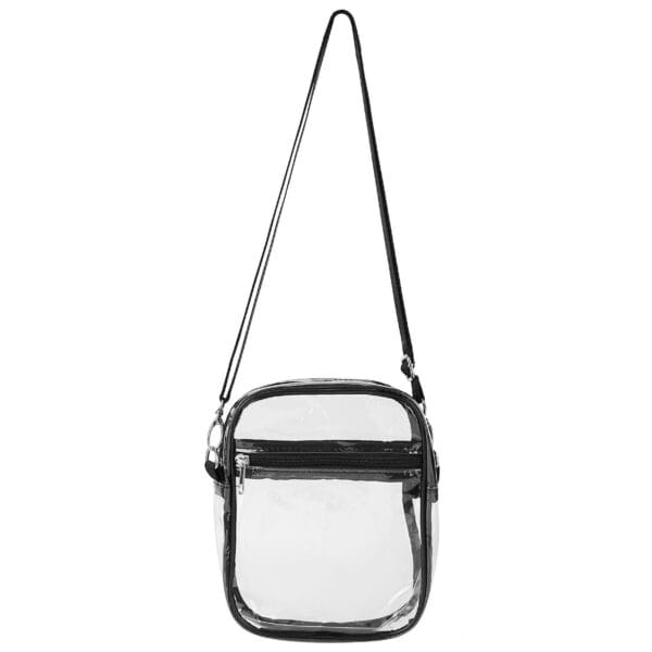 Clear Tote Bag PVC Stadium Approved Shoulder Handbag Purse Crossbody w/ Zipper 3
