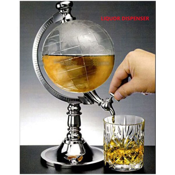 s-l1600-100.jpg Globe Wine Decanter Dispenser Bar Beverage Drink Alcohol Liquor Whiskey Storage