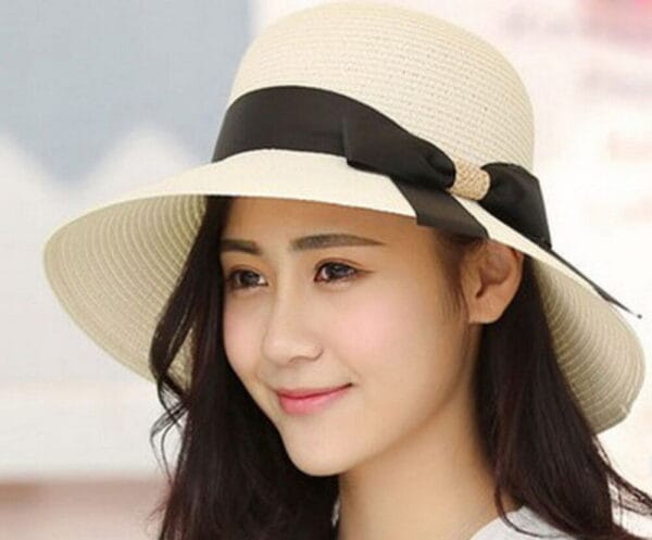 Straw Hats Wide Brim Packable Summer Cap 9
