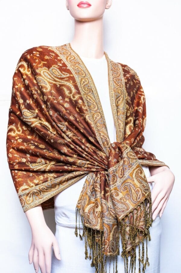 Jacquard Paisley Pashmina Shawl / Wrap / scarves 24 colors us wholesaler 87