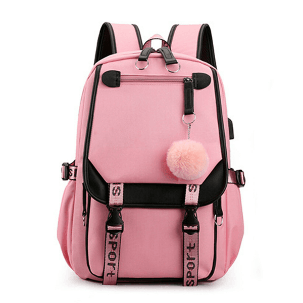 Women Girls Oxford Backpack 17" School Bag Waterproof Bookbag Travel Rucksack 5