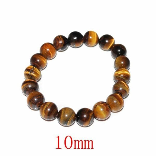 Tiger Eye Bracelet for Men Women Handmade Natural Stone Tiger Eye Beads Bracelet 5