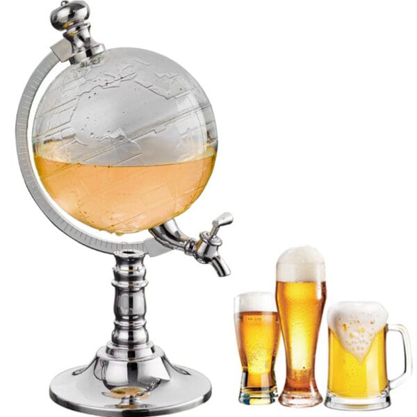 Globe Wine Decanter Dispenser Bar Beverage Drink Alcohol Liquor Whiskey Storage 6