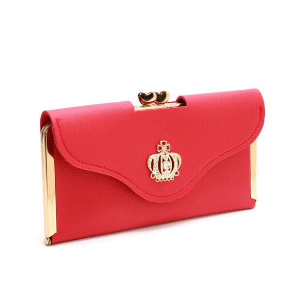 Women's Clutch PU Leather Wallet Long Card Holder Trifold Purse Slim Handbag US 6