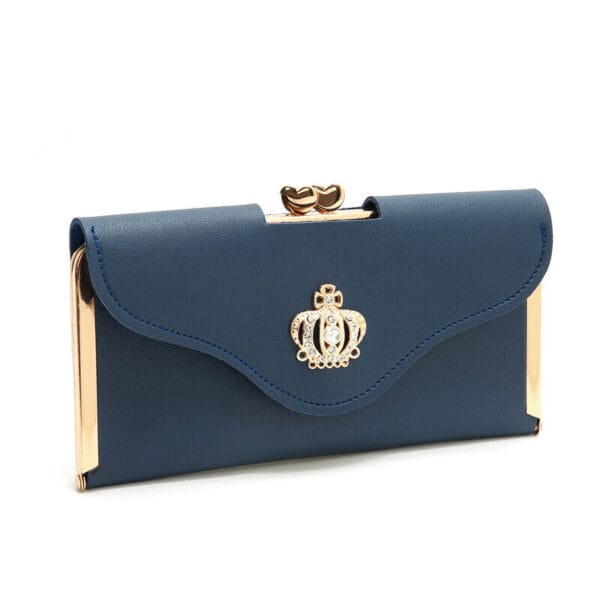 Women's Clutch PU Leather Wallet Long Card Holder Trifold Purse Slim Handbag US 7