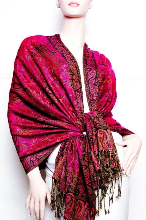 Jacquard Paisley Pashmina Shawl / Wrap / scarves 24 colors us wholesaler 90