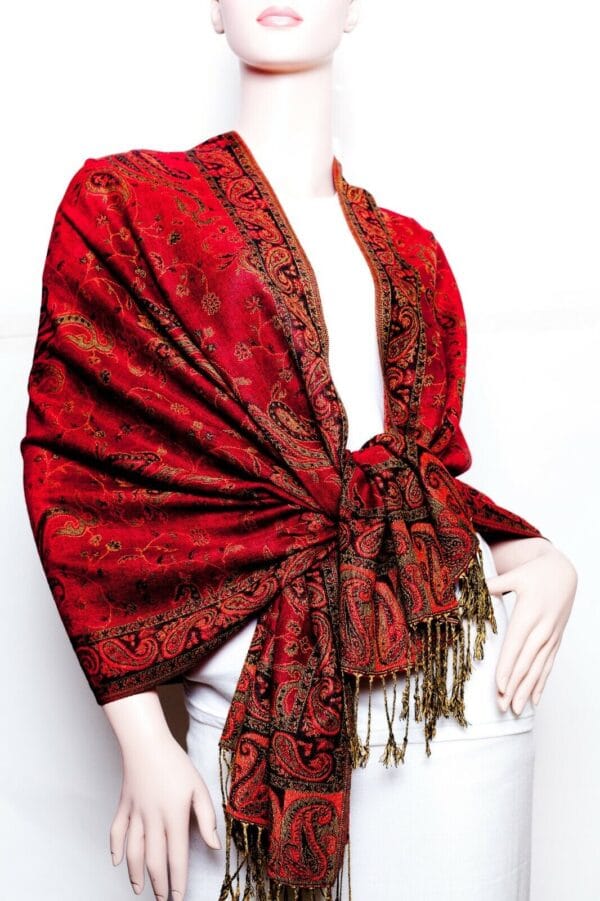 Jacquard Paisley Pashmina Shawl / Wrap / scarves 24 colors us wholesaler 75