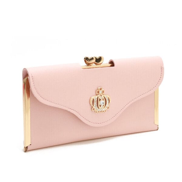 Women's Clutch PU Leather Wallet Long Card Holder Trifold Purse Slim Handbag US 9