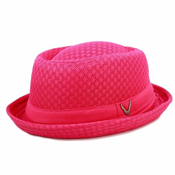 Porkpie Hat - Light Weight Classic Soft Cool Summer Mesh Porkpie Hat 7060 9