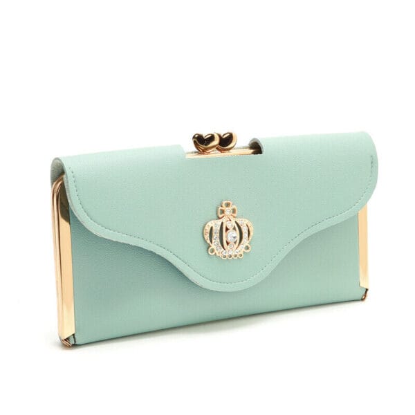 Women's Clutch PU Leather Wallet Long Card Holder Trifold Purse Slim Handbag US 11