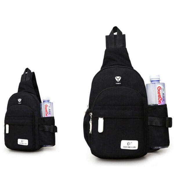 Men Women Nylon Crossbody Shoulder Chest Cycle Sling Bag Daily Travel Backpack 3