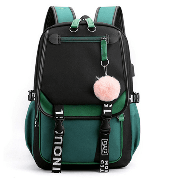 Women Girls Oxford Backpack 17" School Bag Waterproof Bookbag Travel Rucksack 15