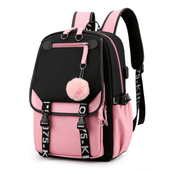 Women Girls Oxford Backpack 17" School Bag Waterproof Bookbag Travel Rucksack 17