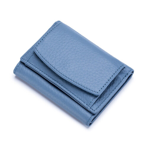 s-l1600 (23) Women's Genuine Leather Small Wallet RFID Blocking Coin Pocket Short Purse Gift