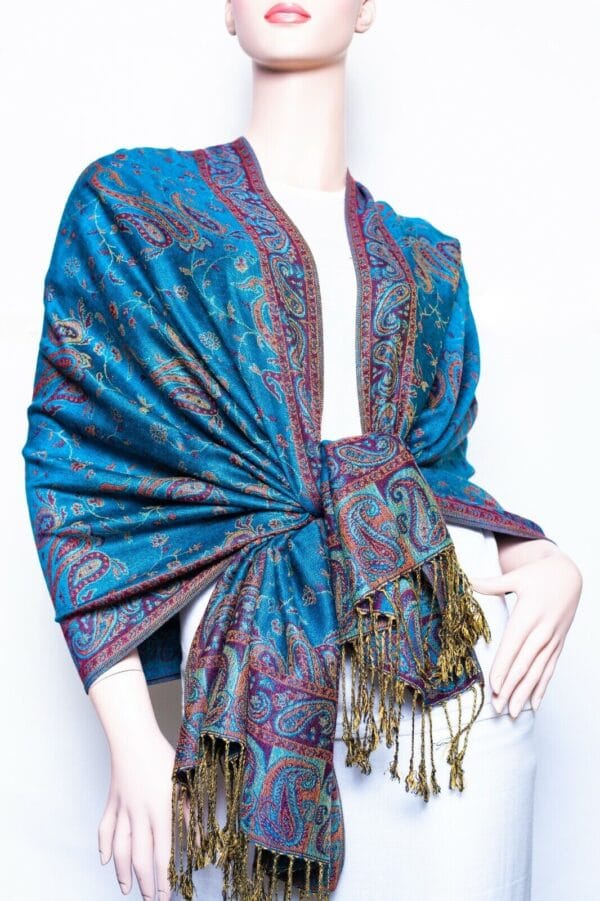 Jacquard Paisley Pashmina Shawl / Wrap / scarves 24 colors us wholesaler 100