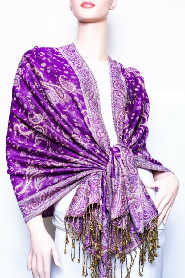 Jacquard Paisley Pashmina Shawl / Wrap / scarves 24 colors us wholesaler 102