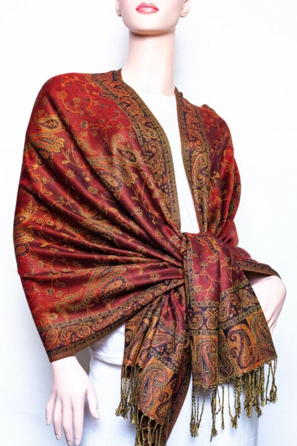 Jacquard Paisley Pashmina Shawl / Wrap / scarves 24 colors us wholesaler 103