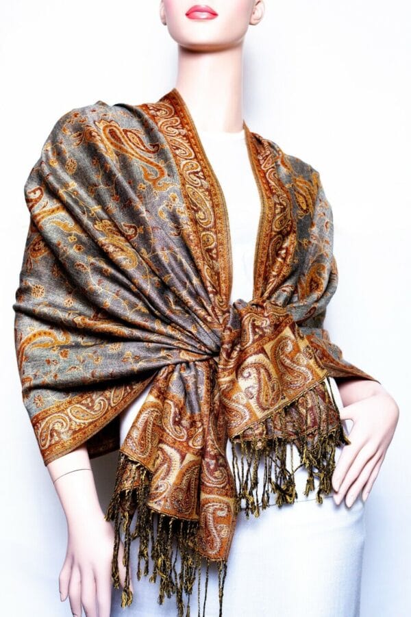Jacquard Paisley Pashmina Shawl / Wrap / scarves 24 colors us wholesaler 105