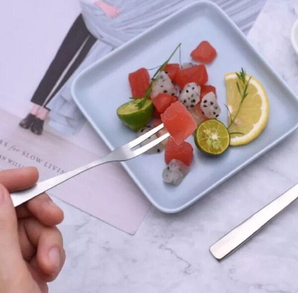 Stainless Steel Mini Fruit Forks Appetizer 4