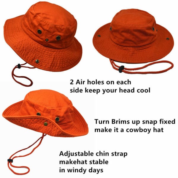 Camping Safari Boonie Sun Brim Summer Cap 24