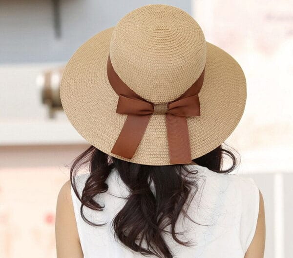 Straw Hats Wide Brim Packable Summer Cap 4