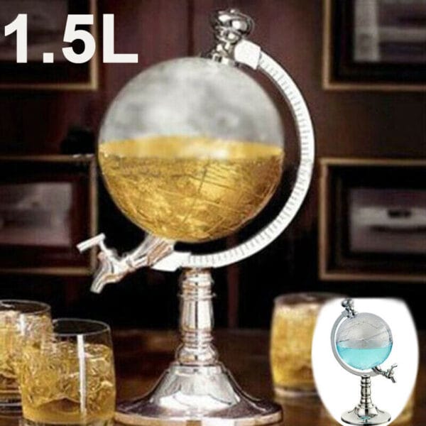 Globe Wine Decanter Dispenser Bar Beverage Drink Alcohol Liquor Whiskey Storage 8