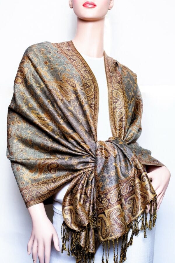 Jacquard Paisley Pashmina Shawl / Wrap / scarves 24 colors us wholesaler 79