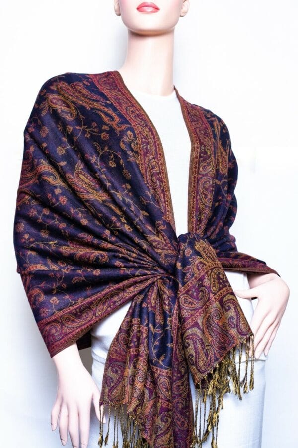 Jacquard Paisley Pashmina Shawl / Wrap / scarves 24 colors us wholesaler 106