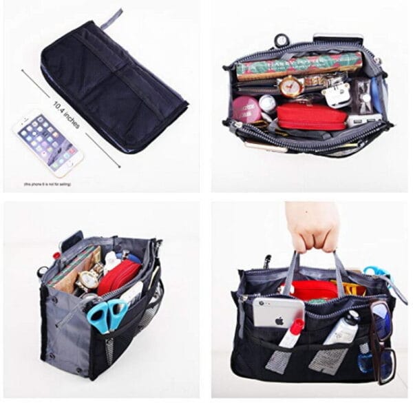 Women Multi-Pocket Travel Handbag Organizer 164