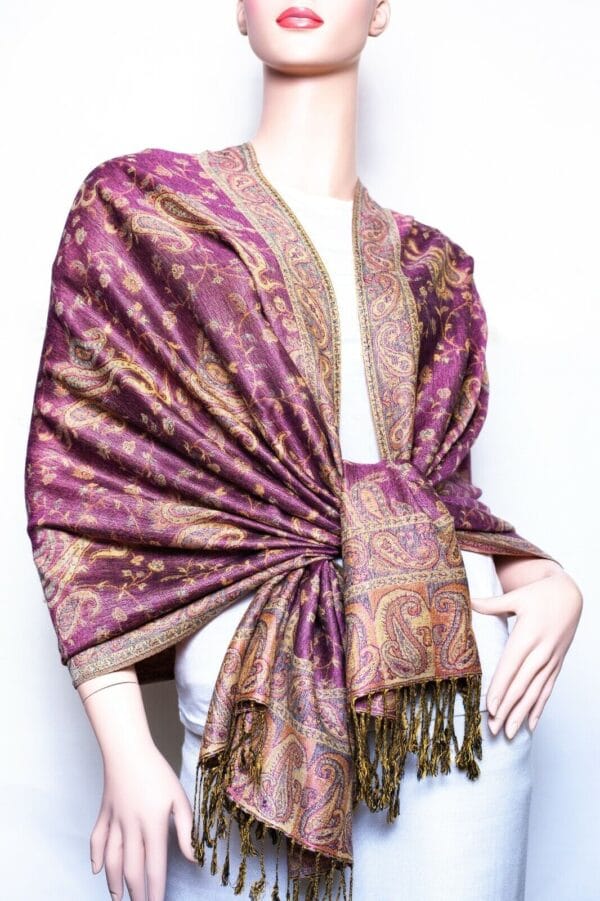Jacquard Paisley Pashmina Shawl / Wrap / scarves 24 colors us wholesaler 109