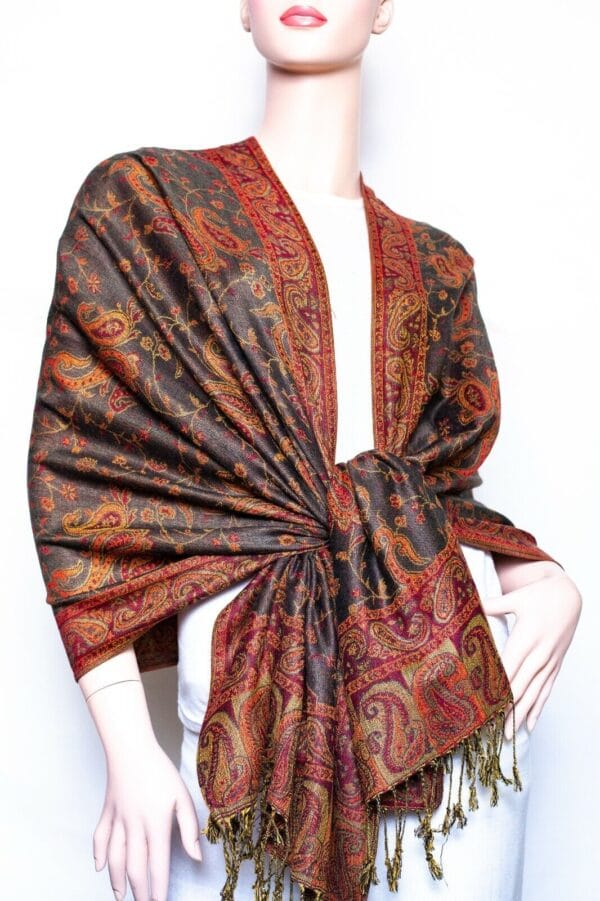 Jacquard Paisley Pashmina Shawl / Wrap / scarves 24 colors us wholesaler 110