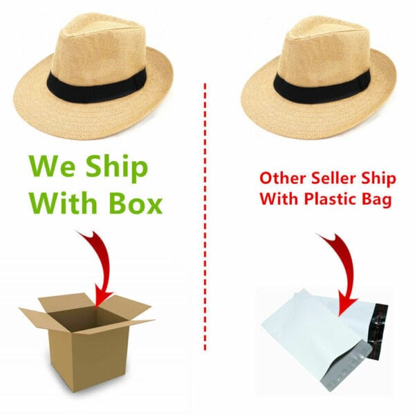 Summer Straw Fedora Hat for Man and Woman 5