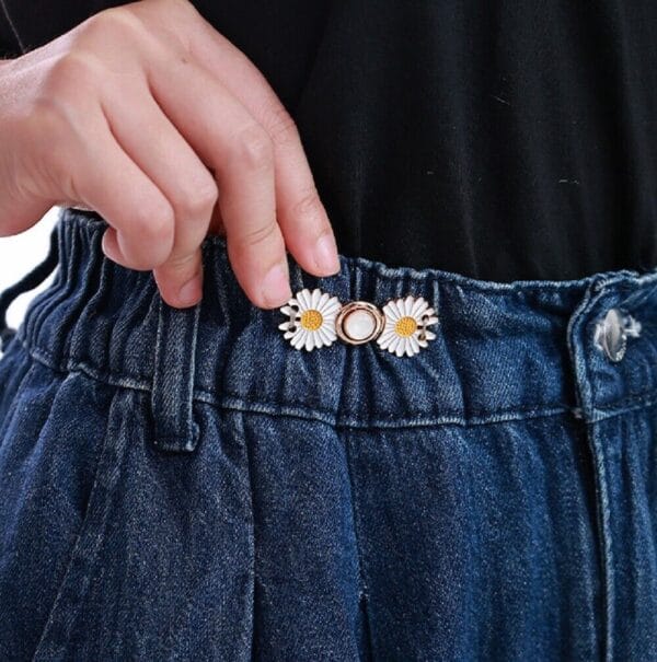 8 Pcs Adjustable Waist Buckle Set-Jeans Extender Waist Extender Button Pant Clip 5