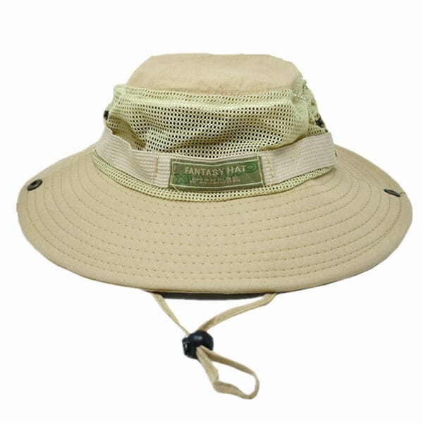 Mens Womens Summer Bucket Boonie Hat Wide Brim Mesh Top Cotton Sport Fishing Cap 11