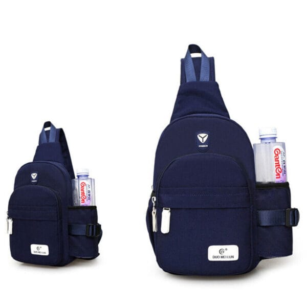 Men Women Nylon Crossbody Shoulder Chest Cycle Sling Bag Daily Travel Backpack 5