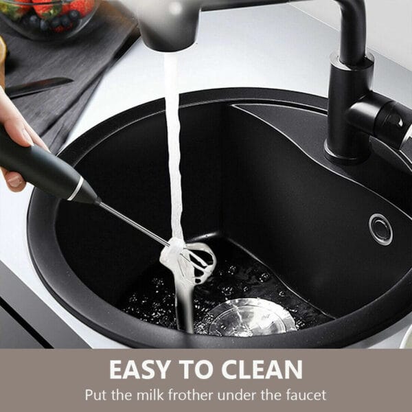 Electric Milk Frother Handheld Drink Foamer Coffee Mixer Egg Beater Double Whisk 8