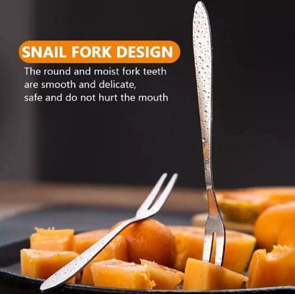 Stainless Steel Mini Fruit Forks Appetizer 6