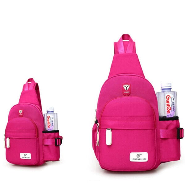Men Women Nylon Crossbody Shoulder Chest Cycle Sling Bag Daily Travel Backpack 7