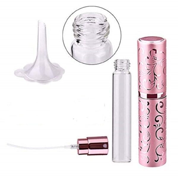 10ml Mini Portable Refillable Perfume Atomizer Travel Empty Spray Bottle Funnel 14