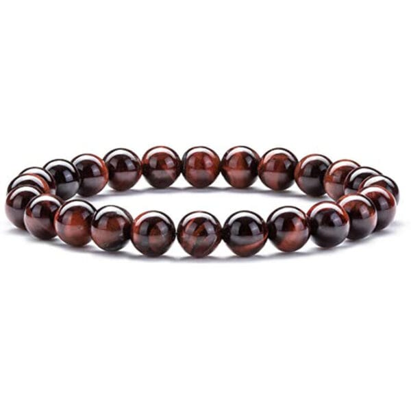 Tiger Eye Bracelet for Men Women Handmade Natural Stone Tiger Eye Beads Bracelet 29