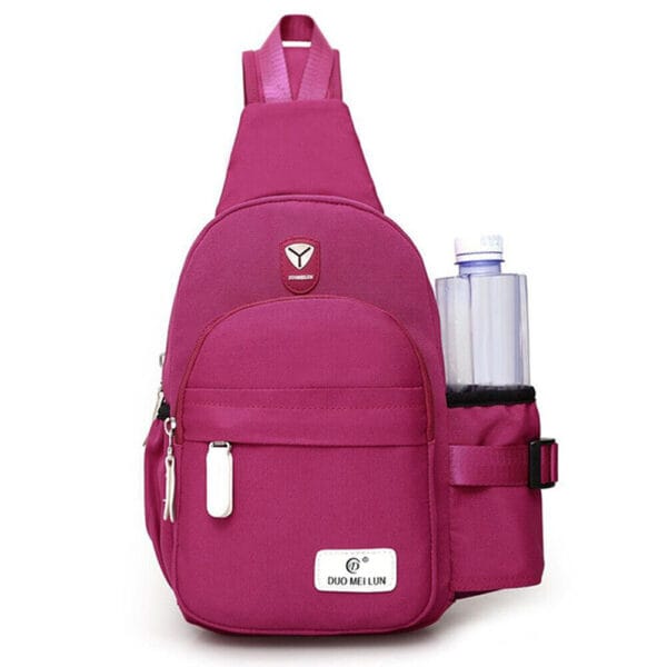 Men Women Nylon Crossbody Shoulder Chest Cycle Sling Bag Daily Travel Backpack 8