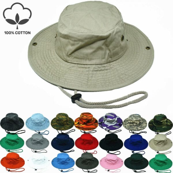 s-l1600-71.jpg Camping Safari Boonie Sun Brim Summer Cap