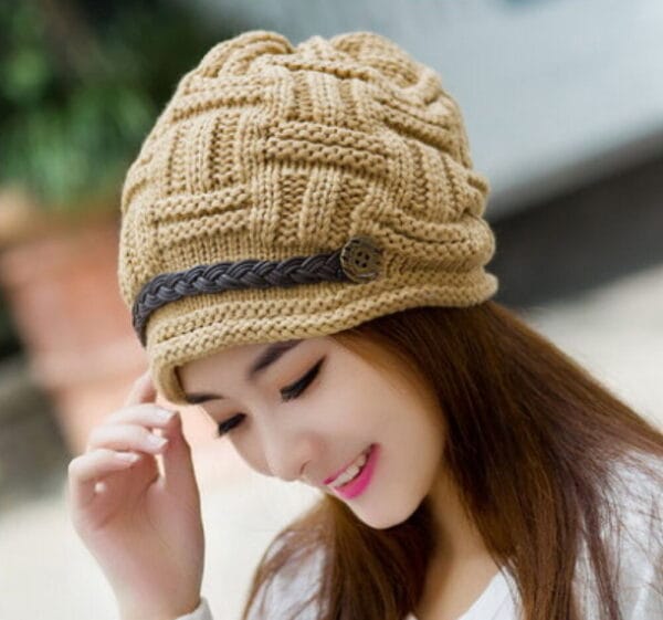 Bubble Knit Slouchy Baggy Beanie Oversize Winter Hat Ski Slouchy Cap Skull Women 10