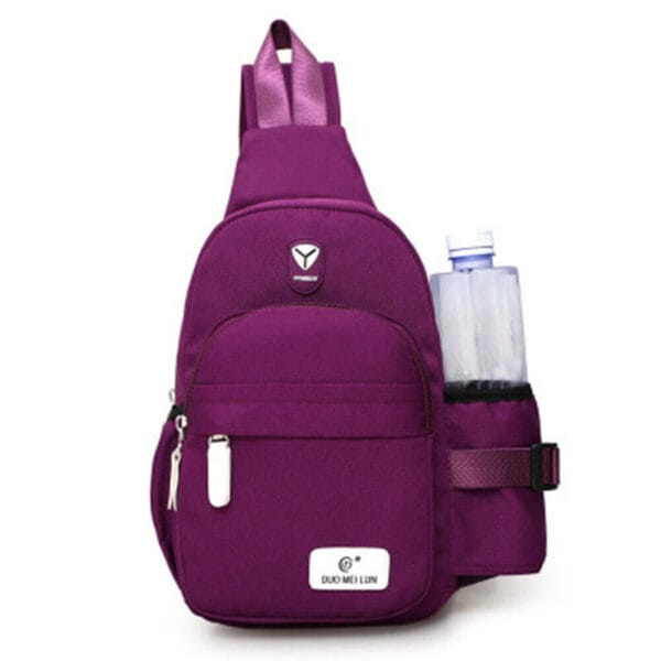 Men Women Nylon Crossbody Shoulder Chest Cycle Sling Bag Daily Travel Backpack 10