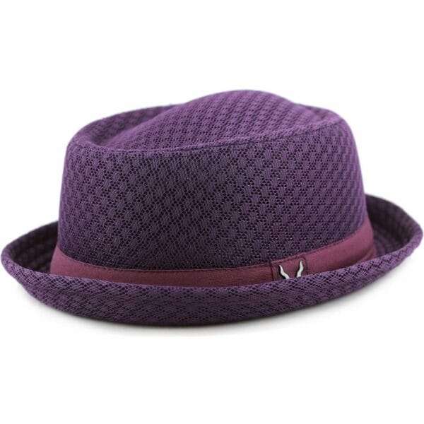 Porkpie Hat - Light Weight Classic Soft Cool Summer Mesh Porkpie Hat 7060 18