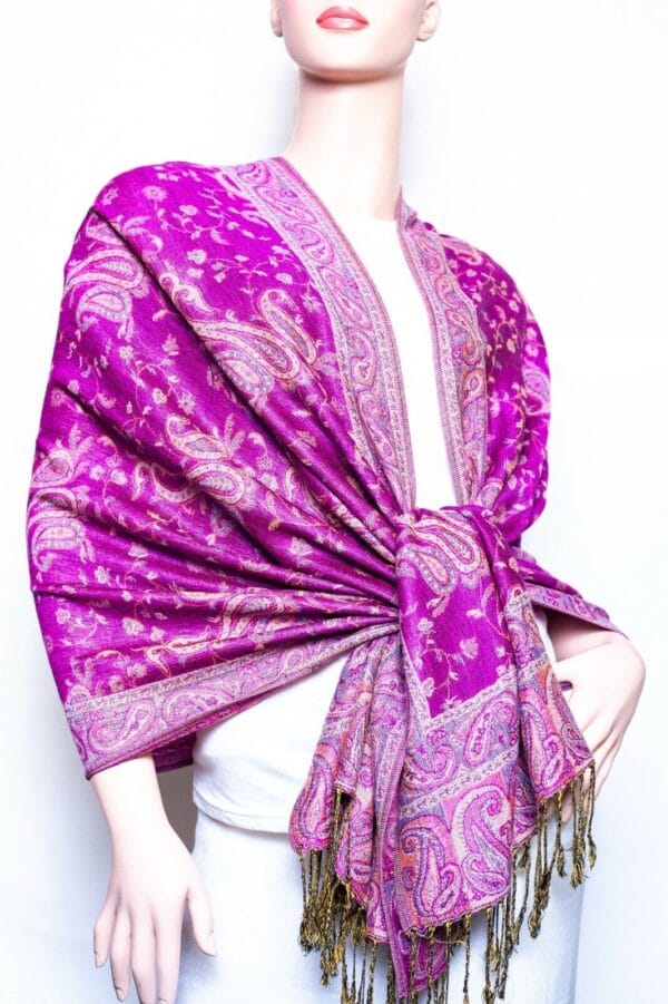 Jacquard Paisley Pashmina Shawl / Wrap / scarves 24 colors us wholesaler 85